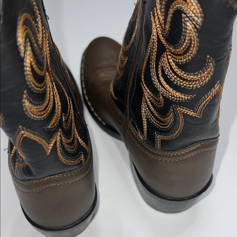 Kids Smokey Mountain Cowboy Boots size 2.5 - Picture 5 of 9